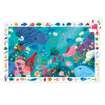 Djeco böngészős puzzle/kirakó - Vizi világ  - Aquatic - 56 darabos