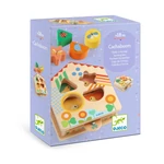 szín és formaválogató montessori játék - fajáték - Djeco Formaillesztő - Állatos bújócska a házikóban - Cachaboom - DJ06367