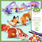Fűzős játék - Cuki erdei állatok - Cute animals