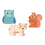 Djeco Az erdőben - kirakó játék-Primo puzzle - Az erdőben, 9-12-16 db-os