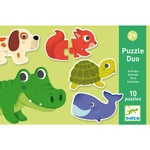 baba puzzle - párosító puzzle - állatok