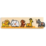 Djeco fogantyús puzzle - szavanna allatai -fajáték