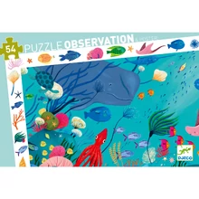 Djeco böngészős puzzle/kirakó - Vizi világ - Aquatic - 56 darabos