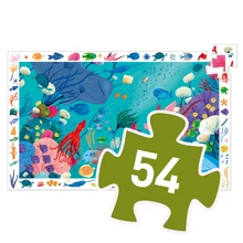 Djeco böngészős puzzle/kirakó - Vizi világ - Aquatic - 56 darabos