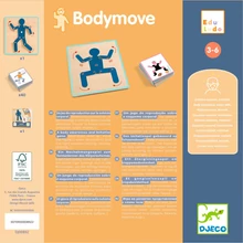 Djeco: Eduludo Fejlesztő játék - Testmozgás, mozdulatok - Bodymove - DJ00892