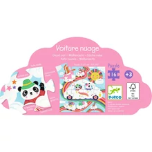 Djeco Formadobozos puzzle - Felhő autó, 16 db-os - Cloud car