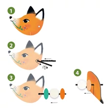 Fűzős játék - Cuki erdei állatok - Cute animals