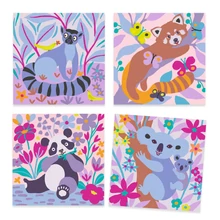Djeco - Design by - Homokkép készítés - Bársonyos mancsocskák - Velvety paws