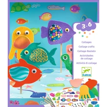 Doboz eleje - Kollázs műhely - Vidám akvárium - Collage craft, Happy Aquarium - DJ00053