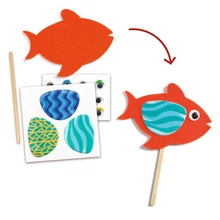 Előtte, utána - Kollázs műhely - Vidám akvárium - Collage craft, Happy Aquarium - DJ00053