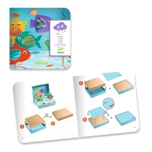 Kis füzet - Kollázs műhely - Vidám akvárium - Collage craft, Happy Aquarium - DJ00053