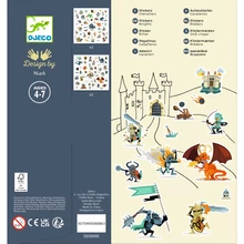 Djeco - Design by - Matricák - Harcos lovagok - Knights