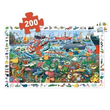 Megfigyeltető puzzle - Tenger titkai 200 db-os puzzle- Secrets of the Sea
