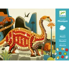 Djeco: Design by Mozaikkép készítés - Káprázatos Dínók - Dinosaurs - DJ08899