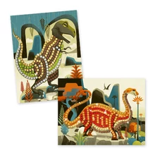 Djeco: Design by Mozaikkép készítés - Káprázatos Dínók - Dinosaurs - DJ08899
