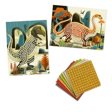 Djeco: Design by Mozaikkép készítés - Káprázatos Dínók - Dinosaurs - DJ08899