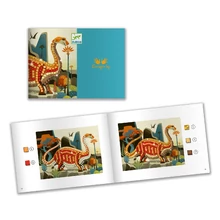 Djeco: Design by Mozaikkép készítés - Káprázatos Dínók - Dinosaurs - DJ08899