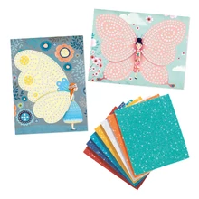 Djeco: Design by Mozaikkép készítés - Pillangó kisasszonyok - Butterflies - DJ08898