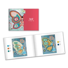 Djeco: Design by Mozaikkép készítés - Pillangó kisasszonyok - Butterflies - DJ08898
