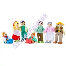 Babák babaházhoz - Tanyasi család Legler