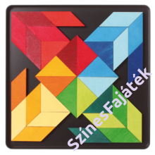 Indián négyzetek mágnes puzzle - waldorf-G90100