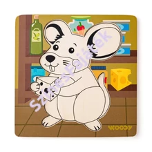 Baba puzzle - fa kirakó - Egér