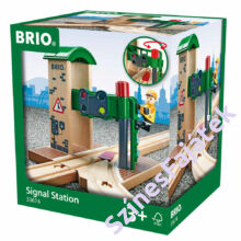 Brio váltó és jelzőállomás - fa vonat kiegészítő