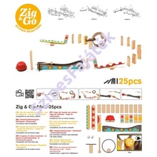 Djeco Zig &amp; Go  fa építőjáték - logikai fajáték - Csengetés