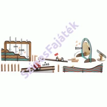 Djeco Zig &amp; Go kreatív, fa építőjáték - Zenebona