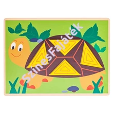 Geometriai formák kirakója - fejlesztő játék - montessori