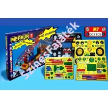 Fém építőjáték készlet - Versenyautók - Merkur7 -