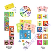 memória, dominó és bingó játék - Djeco társasjáték