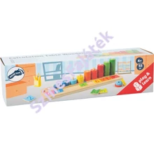 Abakusz - számoló játék - matematikai fejlesztő fa játék - montessori játék