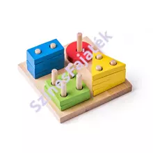 Montessori játék - szín és formaválogató játék 