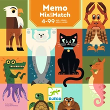 Doboz eleje - DJECO . Társasjáték - Párkereső párbaj - Memo Mix and match - DJ00828