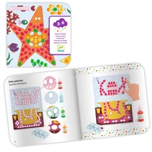 Djeco: Design by Ujjfestés - Pöttyök és tengeri herkentyűk - Finger painting, Dots and fish