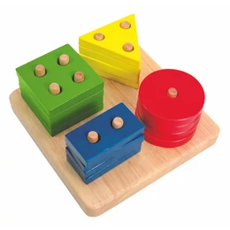 Szín és formaválogató montessori játékok