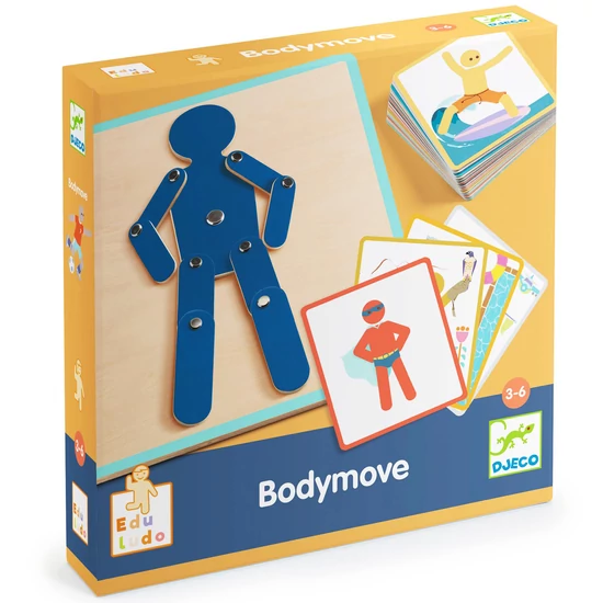 Djeco: Eduludo Fejlesztő játék - Testmozgás, mozdulatok - Bodymove - DJ00892