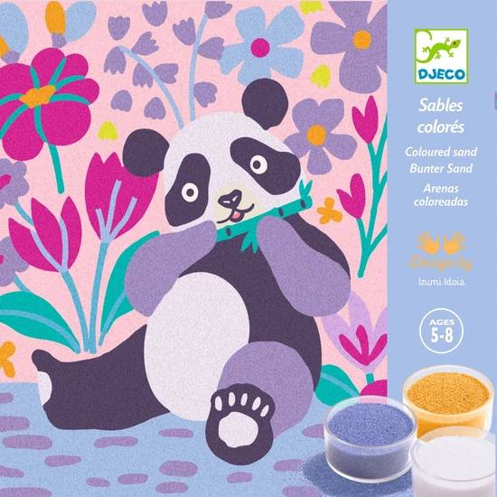 Djeco - Design by - Homokkép készítés - Bársonyos mancsocskák - Velvety paws
