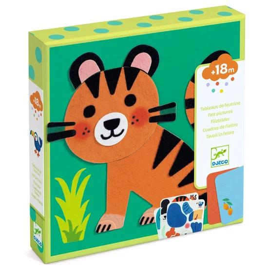 Kollázs technika - Puha állatkák filcből - Soft Animals