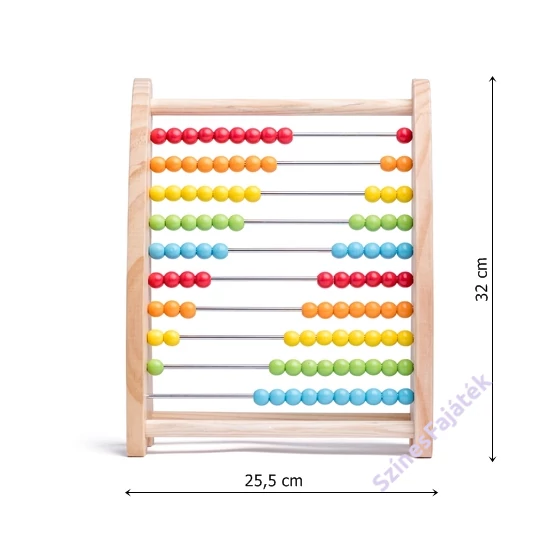 abakusz színes gyöngyökkel