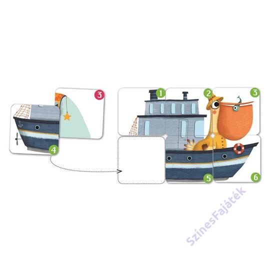Djeco Bata puzzle - kirakós kártyajáték