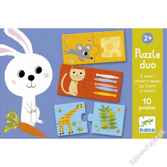 baba puzzle - párosító puzzle - ki mit eszik?