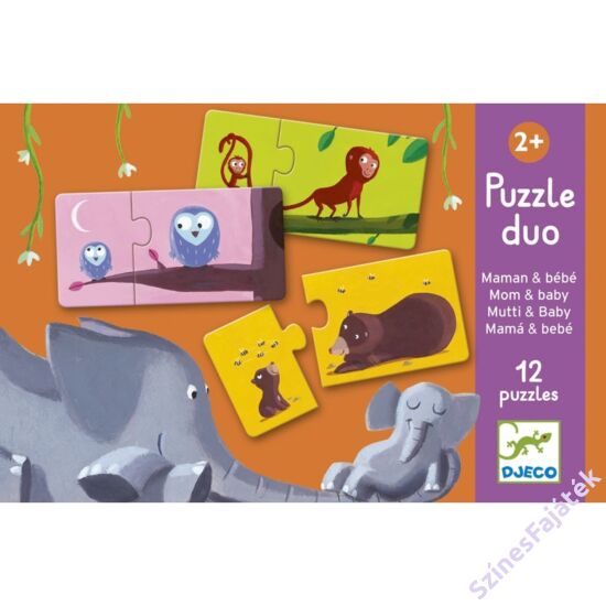 baba puzzle - párosító puzzle - mama és kicsinye