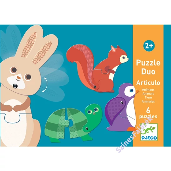 baba puzzle - párosító puzzle - mozgatható állatok