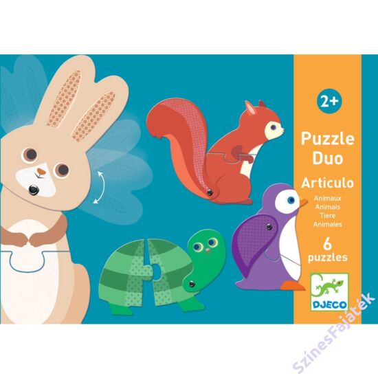 baba puzzle - párosító puzzle - mozgatható állatok