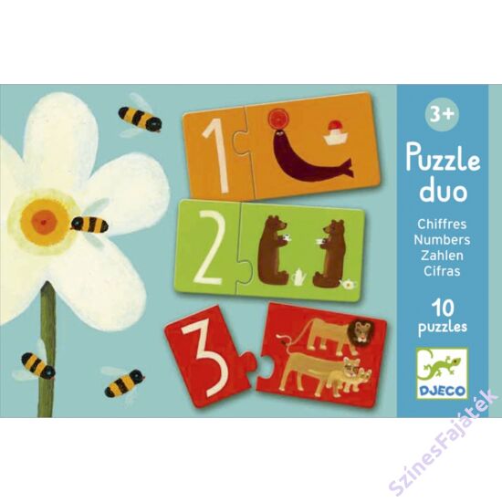 baba puzzle - párosító puzzle - számok