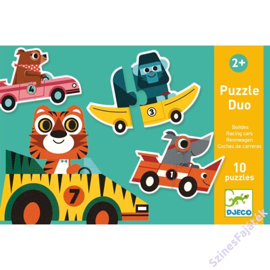 baba puzzle - párosító puzzle - versenyautók