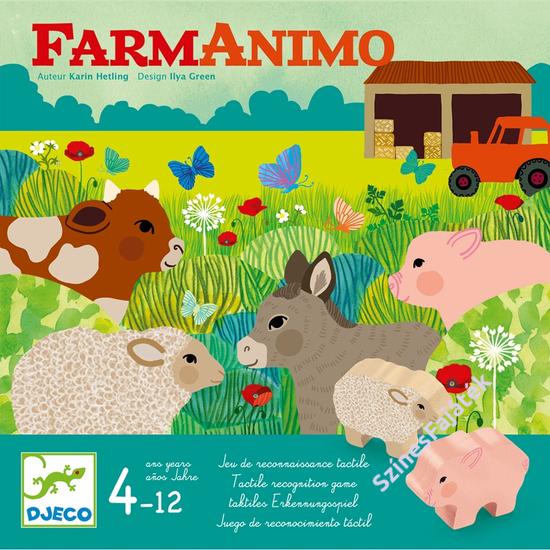 Djeco kooperatív társasjáték - Állatok a farmon