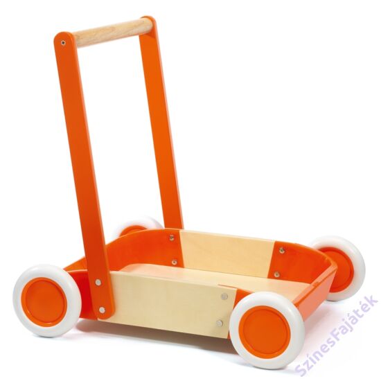 Djeco fa járássegítő babáknak - tolható - húzható kiskocsi 